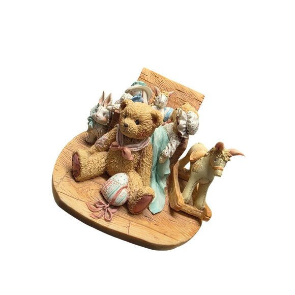 Cherished Teddies Christopher Old Friends Are the Best Friends Large Figurine - Picture 8 of 10